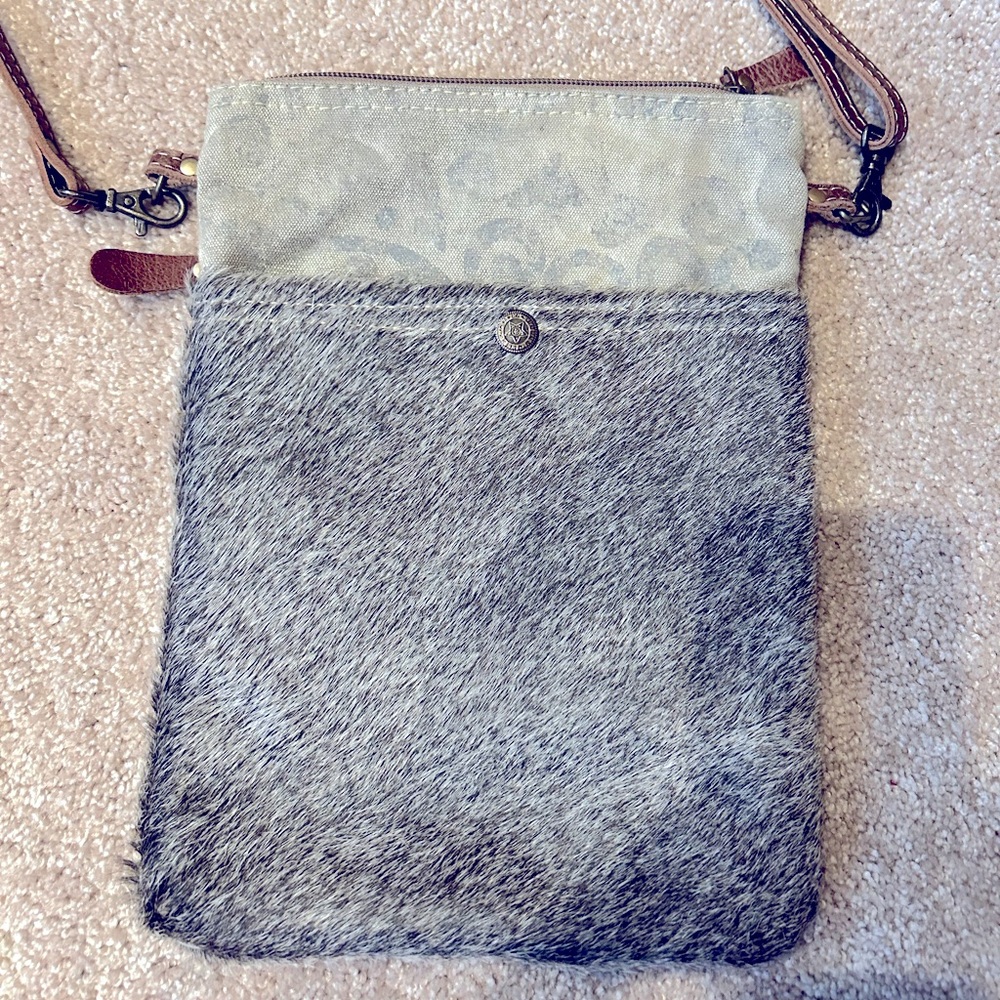 Animal print and fur small Myra bag